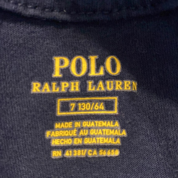Polo By Ralph Lauren Boy’s Long Sleeve Hooded Shirt Size 7-EUC - Picture 4 of 4